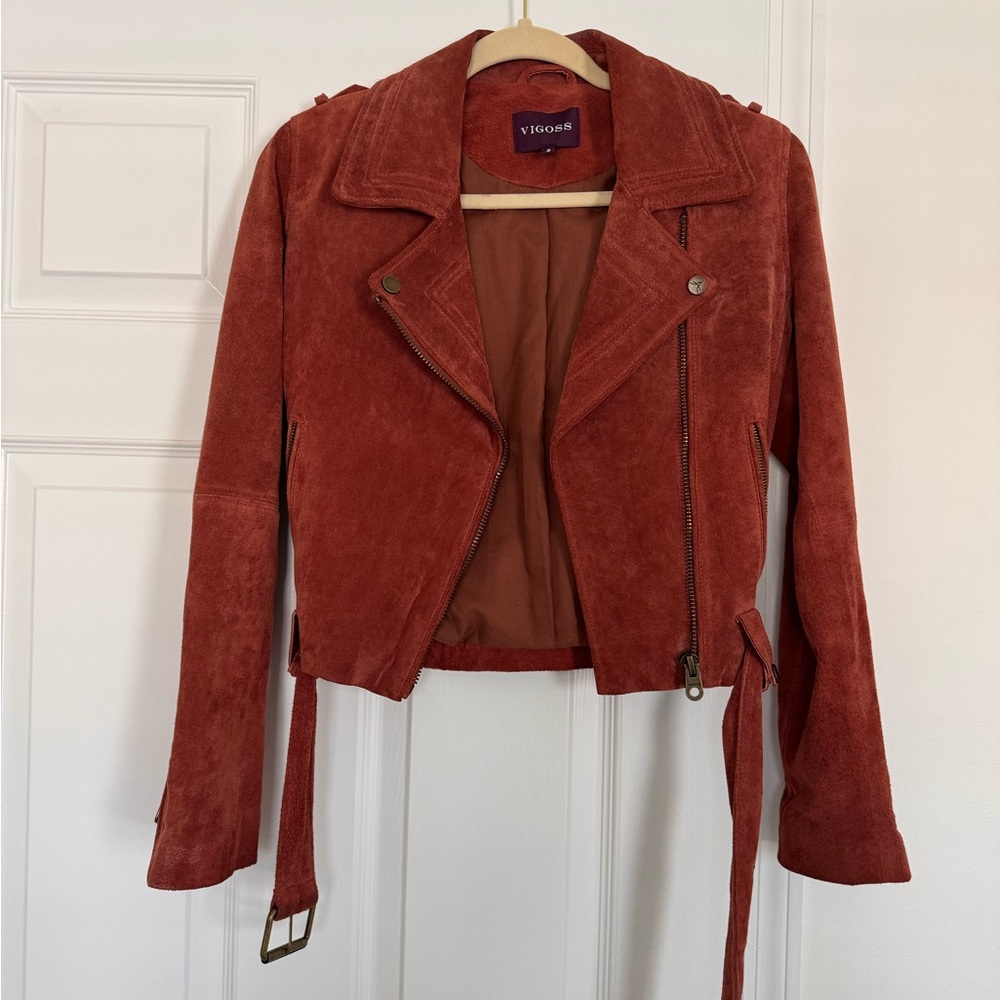 Vigoss Rust Suede Jacket